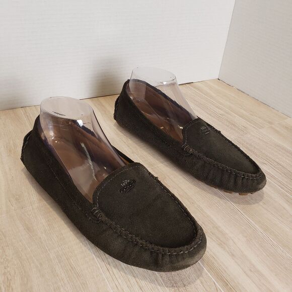 Coach Shoes - Coach Amber Suede Driving Loafers Women’s Size 9B Brown Moccasin Comfort Slip-On